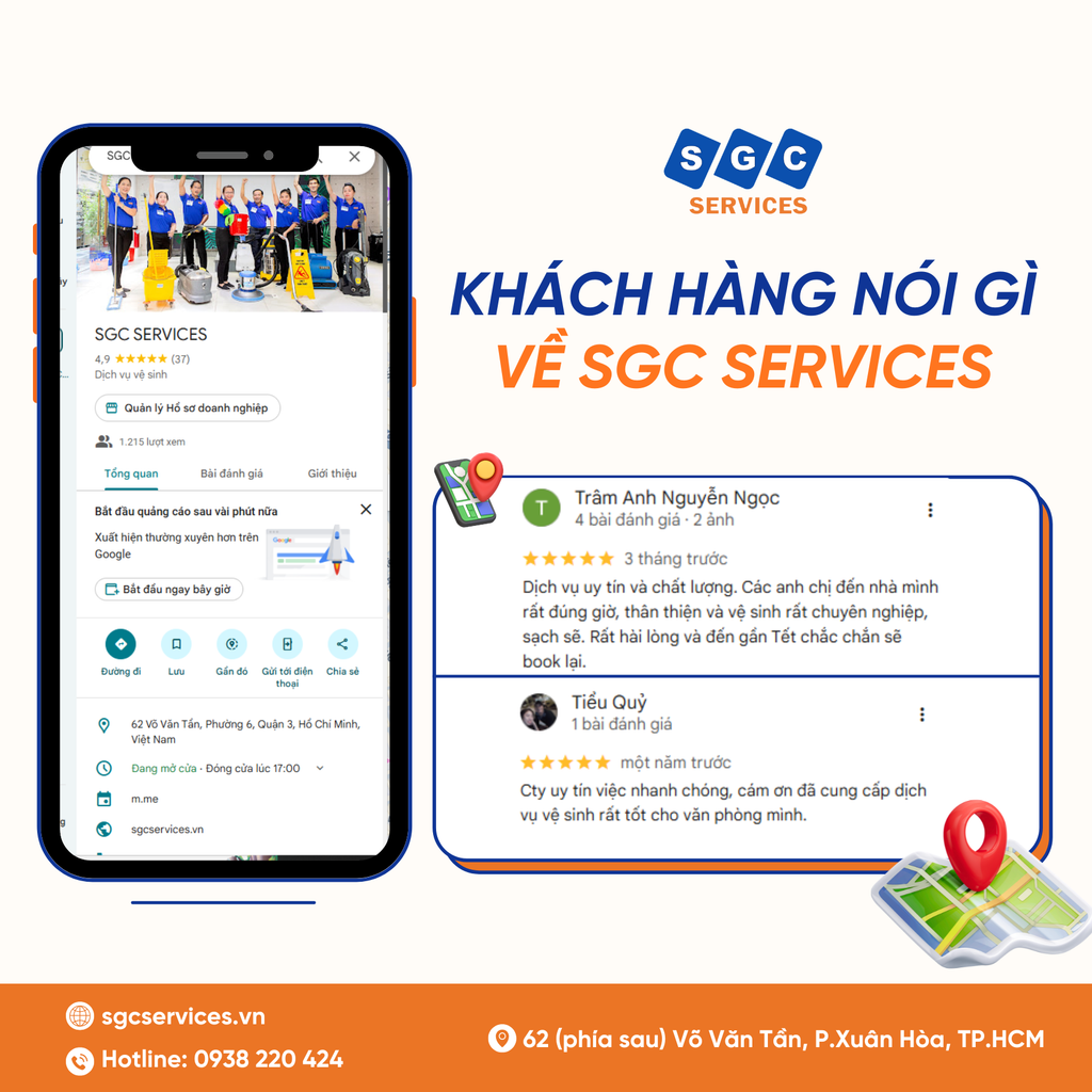 KHÁCH HÀNG x SGC SERVICES - ĐÁNH GIÁ THẬT, NIỀM TIN THẬT !