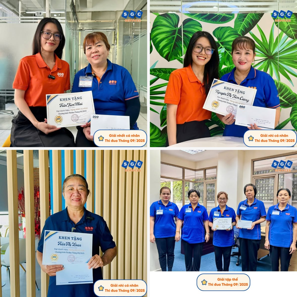 VINH DANH NHỮNG NỤ CƯỜI TỎA SÁNG THÁNG 9 TẠI SGC SERVICES