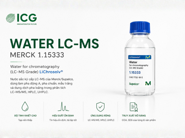 Water LC-MS Merck 1.15333 | Nước LC-MS LiChrosolv