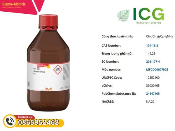 4-Butylaniline CAS 104-55-2.
