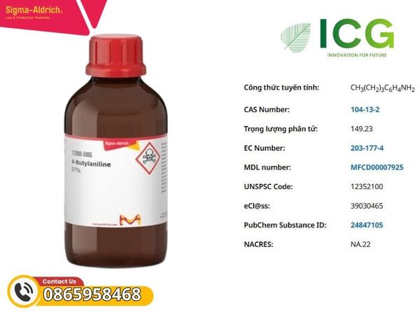 4-Butylaniline CAS 104-55-2.
