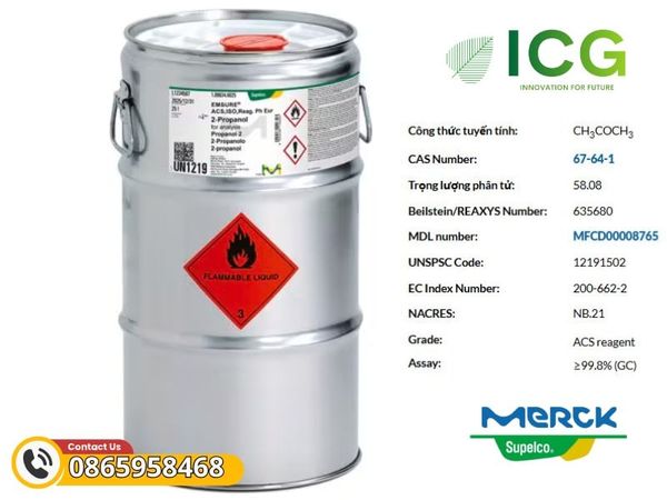 Acetone 99.8% Merck EMSURE | CAS 67-64-1