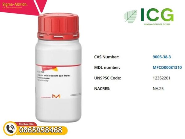 Alginic acid sodium salt from brown algae low viscosity
