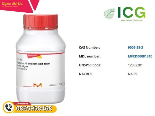 Alginic acid sodium salt from brown algae low viscosity