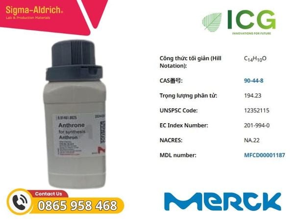 Anthrone for synthesis | Merck CAS 90-44-8