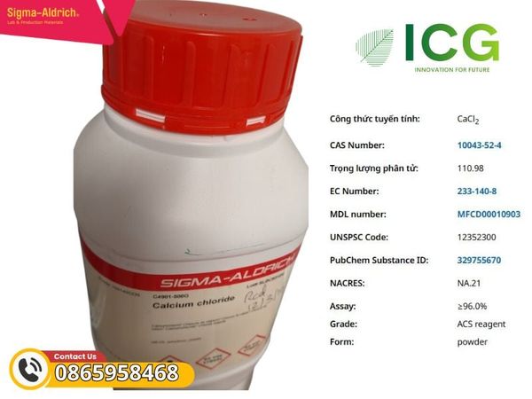 Calcium chloride desiccant, ACS reagent, ≥96.0%