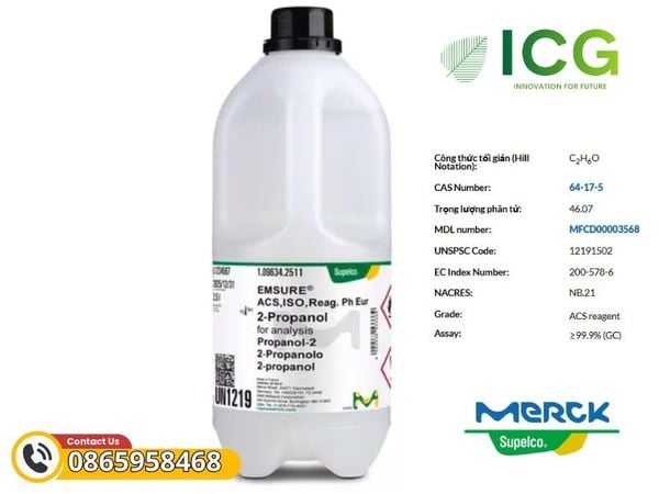 Ethanol absolute Merck (EMSURE®) | CAS 64-17-5 99.9%