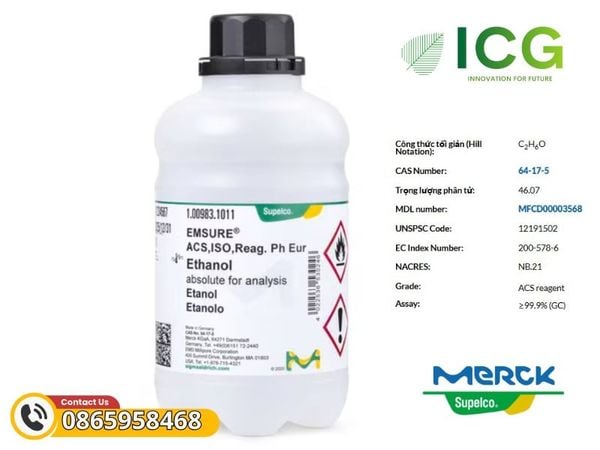 Ethanol absolute Merck (EMSURE®) | CAS 64-17-5 99.9%