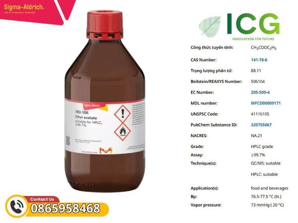 Ethyl acetate suitable for HPLC, ≥99.7%