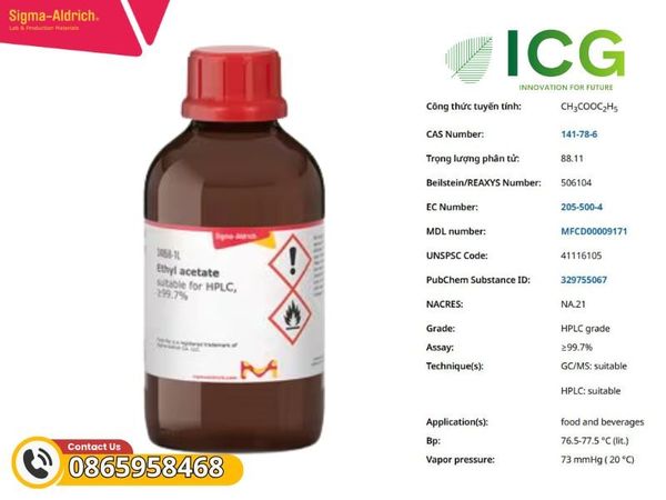 Ethyl acetate suitable for HPLC, ≥99.7%