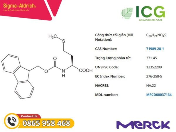 Fmoc-Met-OH Novabiochem | Merck CAS 71989-28-1