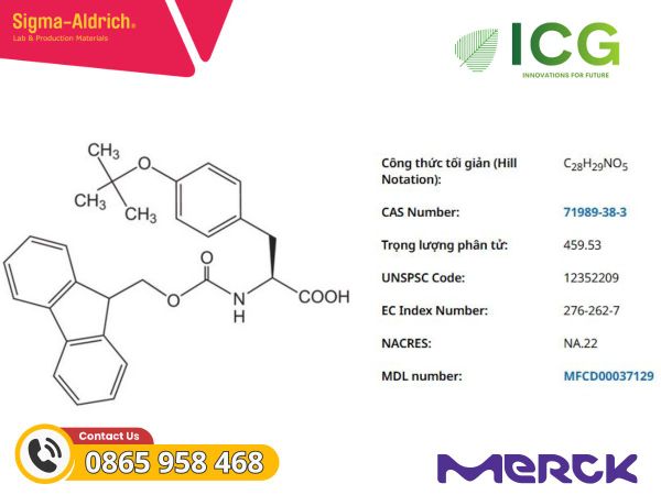 Fmoc-Tyr(tBu)-OH Novabiochem | Merck 71989-38-3