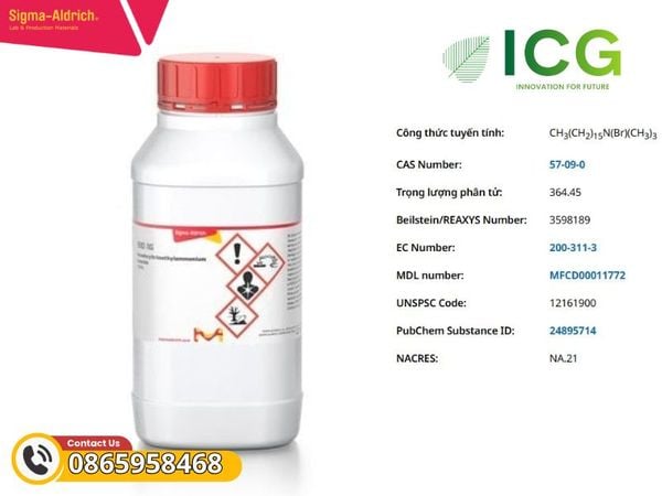 Hexadecyltrimethylammonium bromide ≥98% CAS 57-09-0 Merck