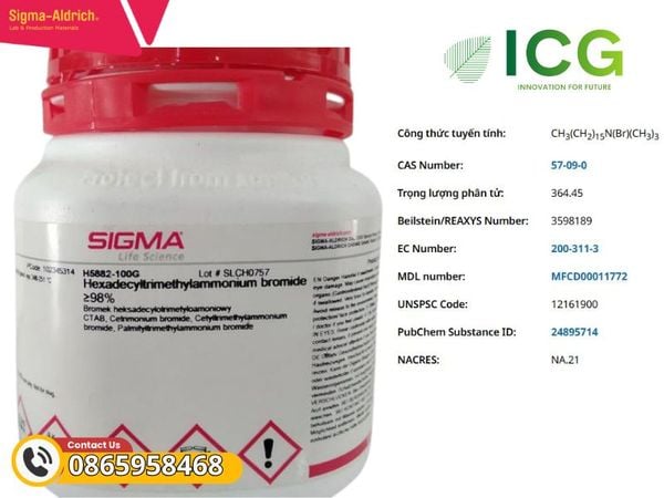 Hexadecyltrimethylammonium bromide ≥98% CAS 57-09-0 Merck