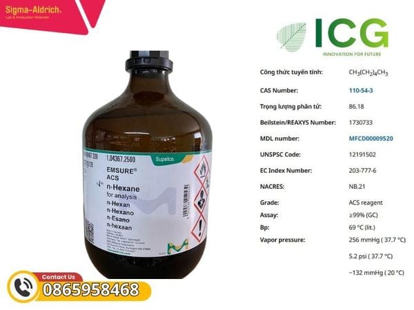 n-Hexane ≥99% (GC), ACS reagent, EMSURE®