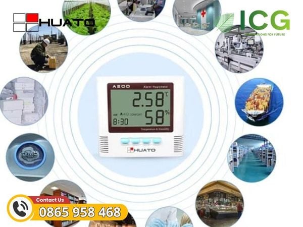 Đồng hồ đo nhiệt độ và độ ẩm HUATO A2000-TH