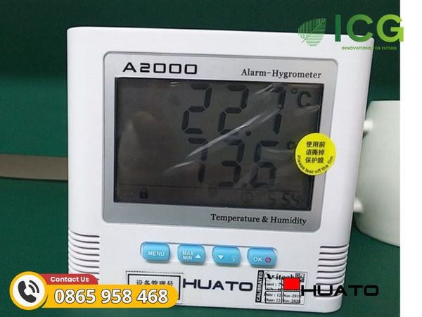Đồng hồ đo nhiệt độ và độ ẩm HUATO A2000-TH
