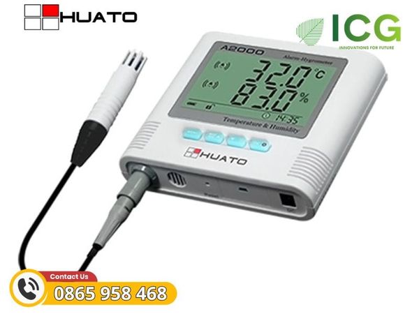 Đồng hồ đo nhiệt độ và độ ẩm HUATO A2000-TH
