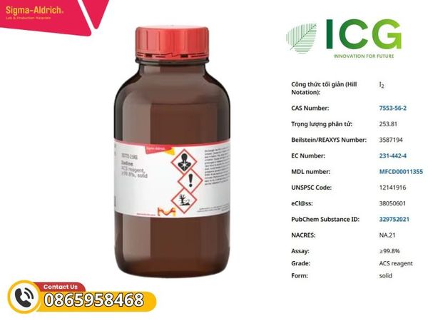 Iodine ACS reagent, ≥99.8%, solid
