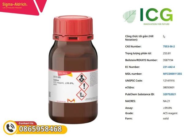 Iodine ACS reagent, ≥99.8%, solid