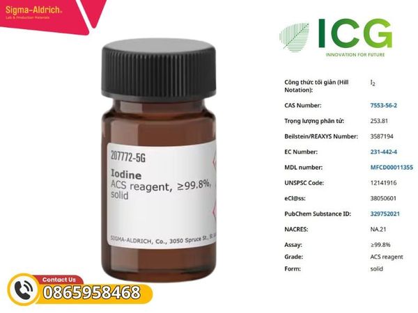 Iodine ACS reagent, ≥99.8%, solid