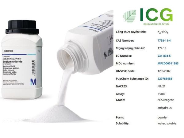 Potassium phosphate dibasic anhydrous for analysis EMSURE®