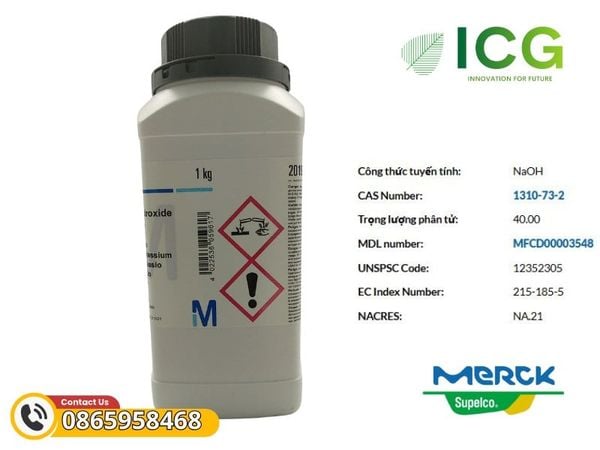 Sodium Hydroxide Pellets Merck | NaOH 99% CAS 1310-73-2
