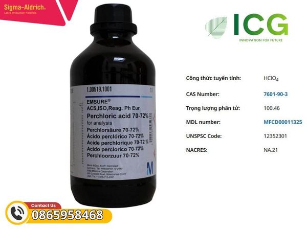 Perchloric acid 70–72%, for analysis EMSURE®