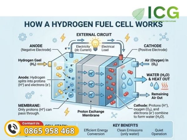 Nguyên lý hoạt động của PIN Nhiên liệu