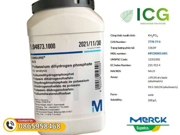 Potassium phosphate monobasic for analysis EMSURE Merck