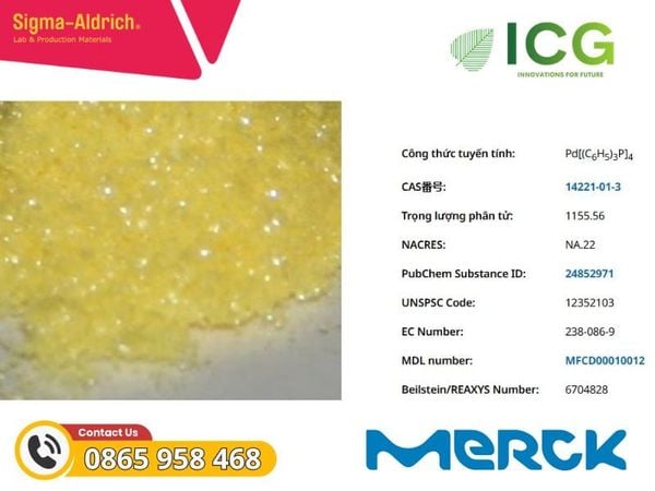 Tetrakis(triphenylphosphine)palladium(0) Merck CAS 14221-01-3