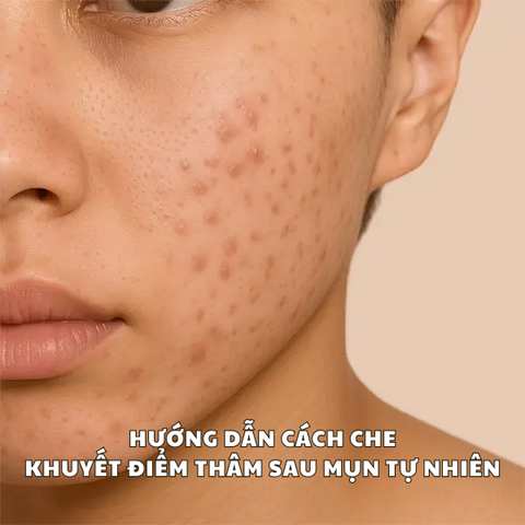 CÁCH CHE KHUYẾT ĐIỂM THÂM SAU MỤN TỰ NHIÊN