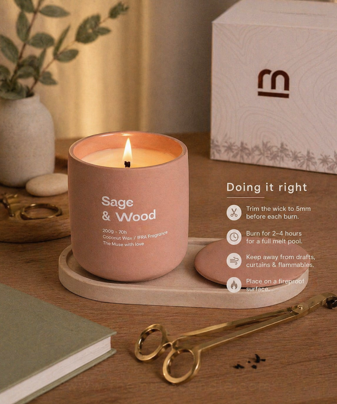 HƯỚNG DẪN DÙNG NẾN SOY WAX ĐÚNG CÁCH: 7 QUY TẮC ĐỂ NẾN CHÁY TỐI ĐA