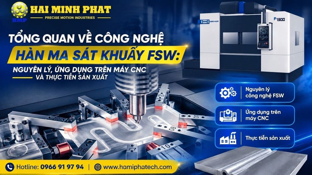 TỔNG QUAN VỀ CÔNG NGHỆ HÀN MA SÁT KHUẤY FSW: NGUYÊN LÝ, ỨNG DỤNG TRÊN MÁY CNC VÀ THỰC TIỄN SẢN XUẤT