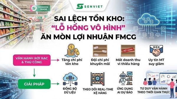 Sai lệch tồn kho: “Lỗ hổng vô hình” đang ăn mòn biên lợi nhuận FMCG