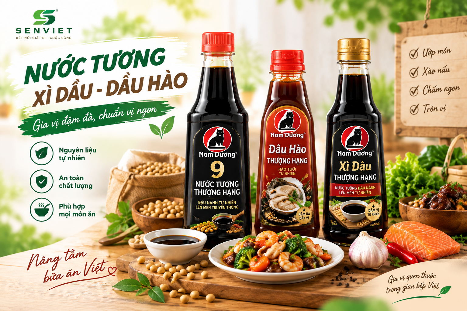 NƯỚC TƯƠNG - XÌ DẦU - DẦU HÀO
