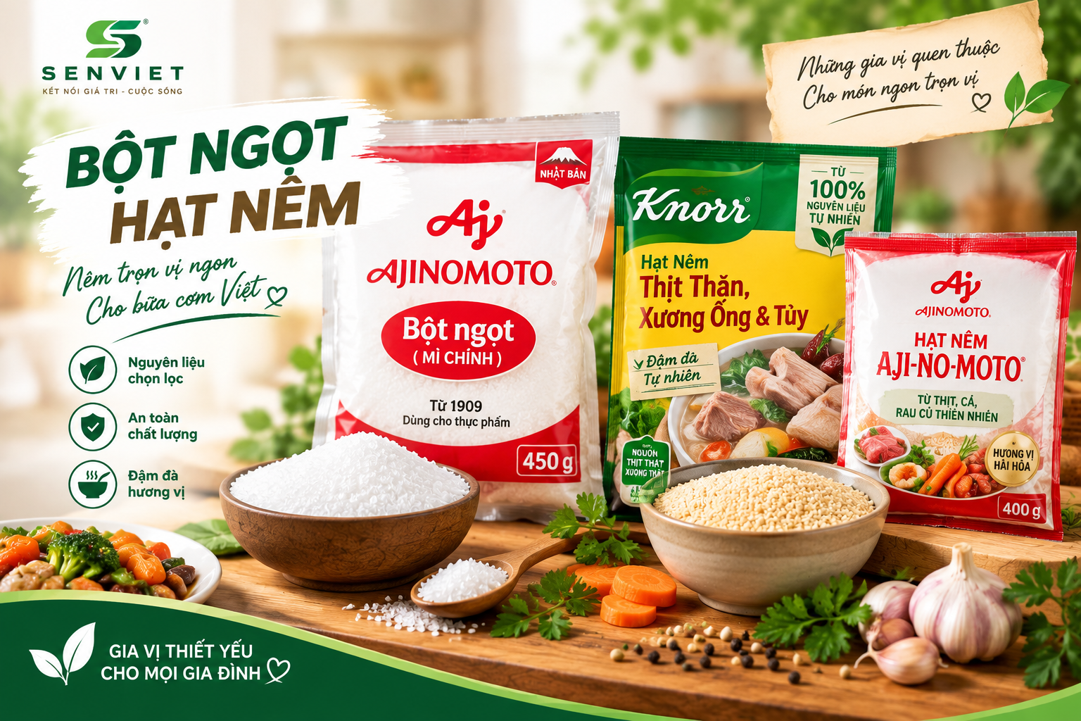 BỘT NGỌT- HẠT NÊM - BỘT CANH