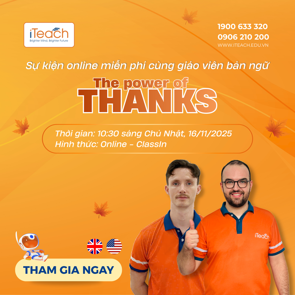 Lan tỏa lòng biết ơn qua tiếng Anh tại sự kiện online “The Power of Thanks”