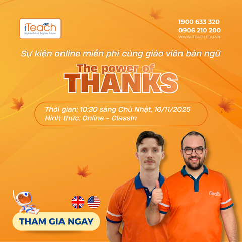Lan tỏa lòng biết ơn qua tiếng Anh tại sự kiện online “The Power of Thanks”