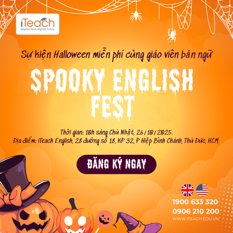 Spooky English Fest - Sự kiện Halloween miễn phí cùng giáo viên bản ngữ
