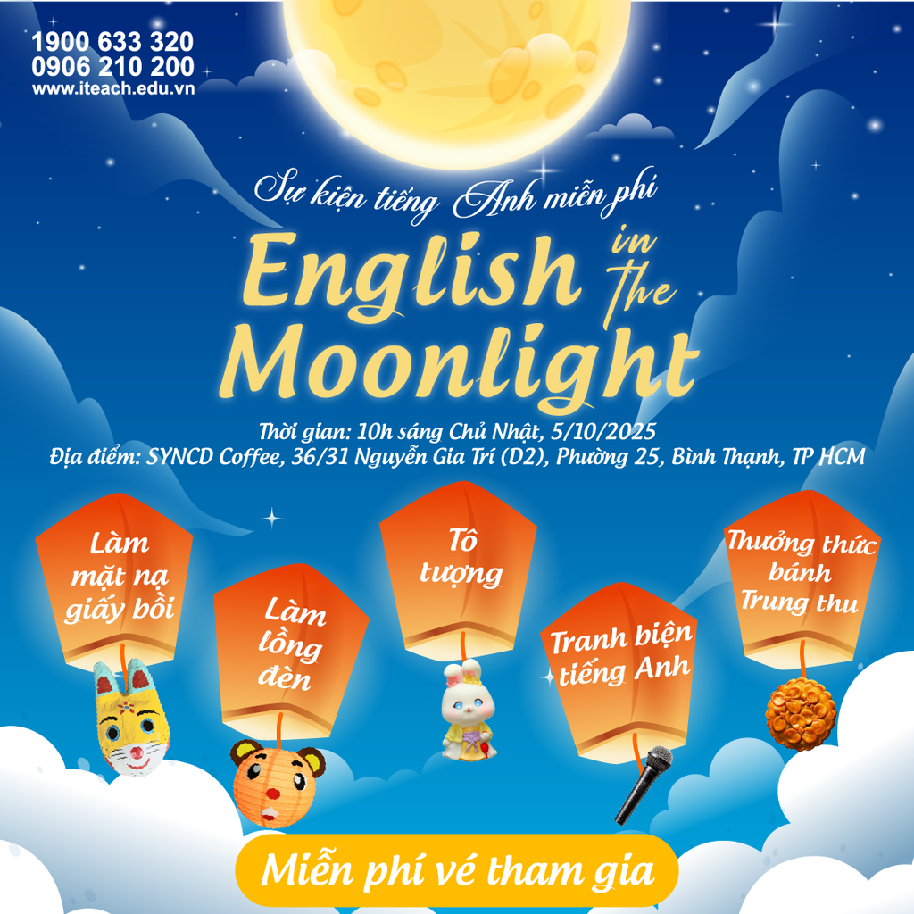 English in the Moonlight - Học tiếng Anh thật vui trong mùa trăng này!