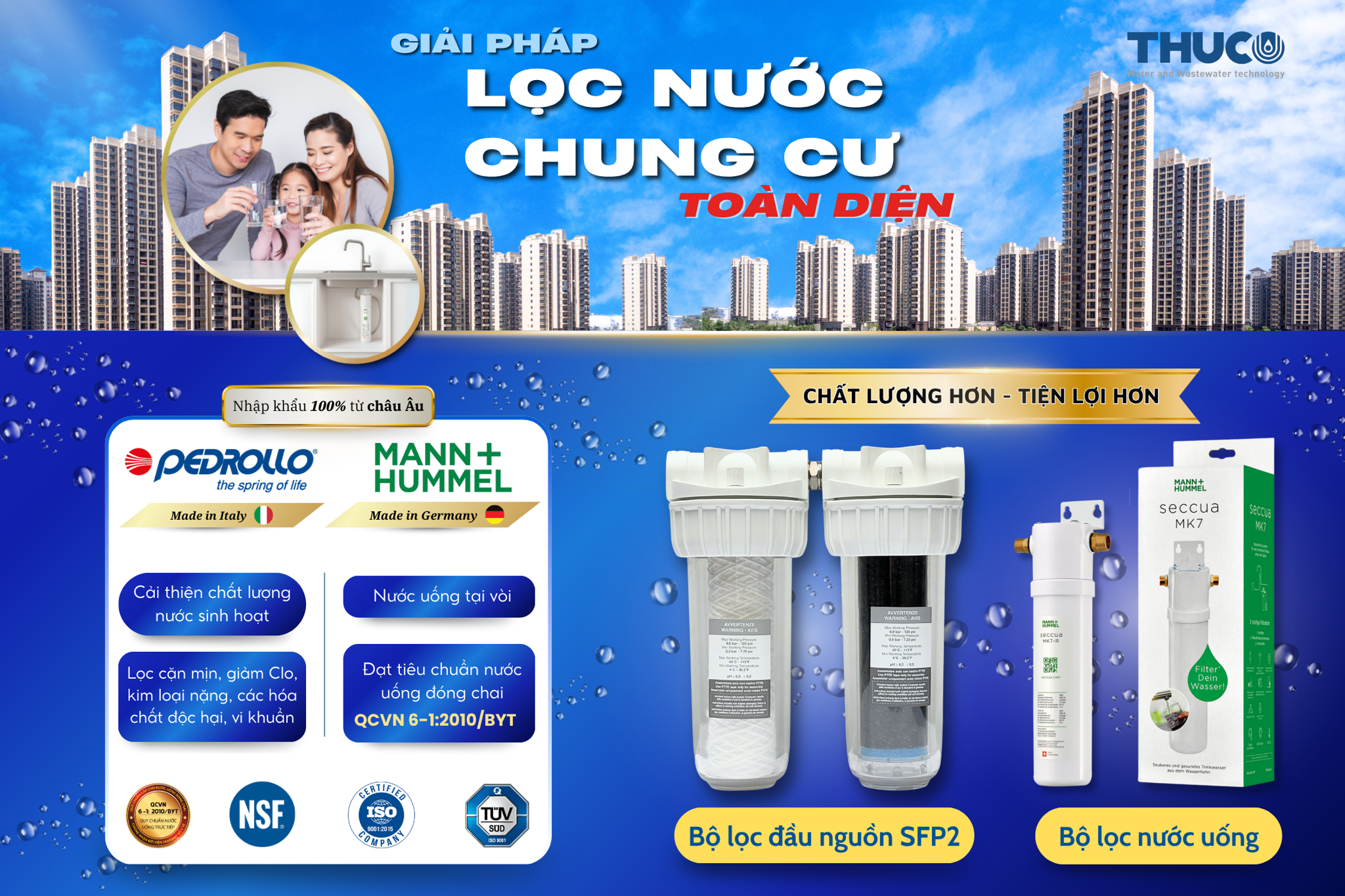 Giải Pháp Nước Sạch Toàn Diện Cho Căn Hộ Chung Cư