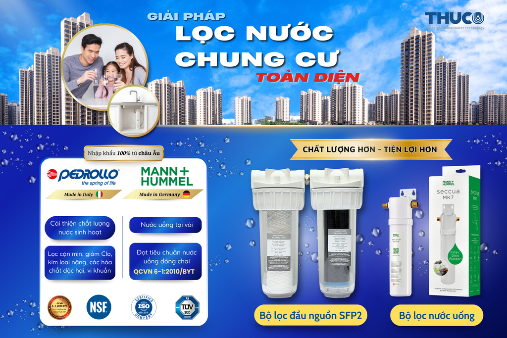 Giải Pháp Nước Sạch Toàn Diện Cho Căn Hộ Chung Cư