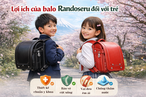Lợi ích của balo Randoseru đối với trẻ tiểu học  – Vì sao phụ huynh nên đầu tư?
