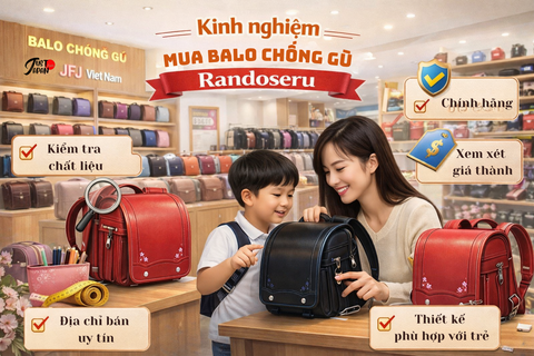 Kinh Nghiệm Mua Balo Chống Gù Randoseru Cho Bé Tiểu Học