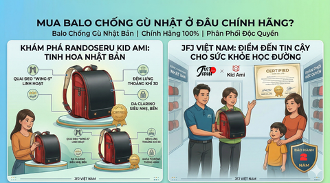 Mua Balo Chống Gù Randoseru Kid Ami Chính Hãng Nhật Ở Đâu?