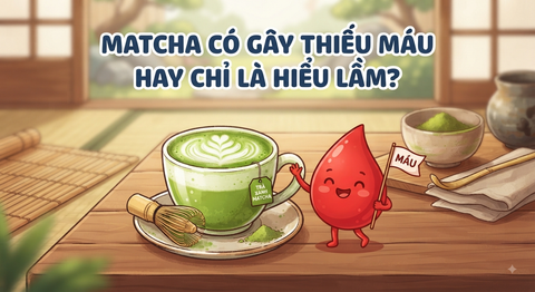 “Uống matcha nhiều gây thiếu máu”: Đúng hay chỉ là hiểu lầm?