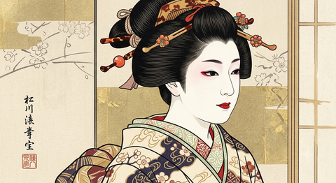 Khám phá vẻ đẹp phụ nữ xưa Nhật Bản qua kimono và lớp trang điểm trắng