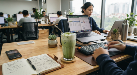 Thời điểm uống Matcha: “Giờ vàng”  nào cho dân văn phòng?