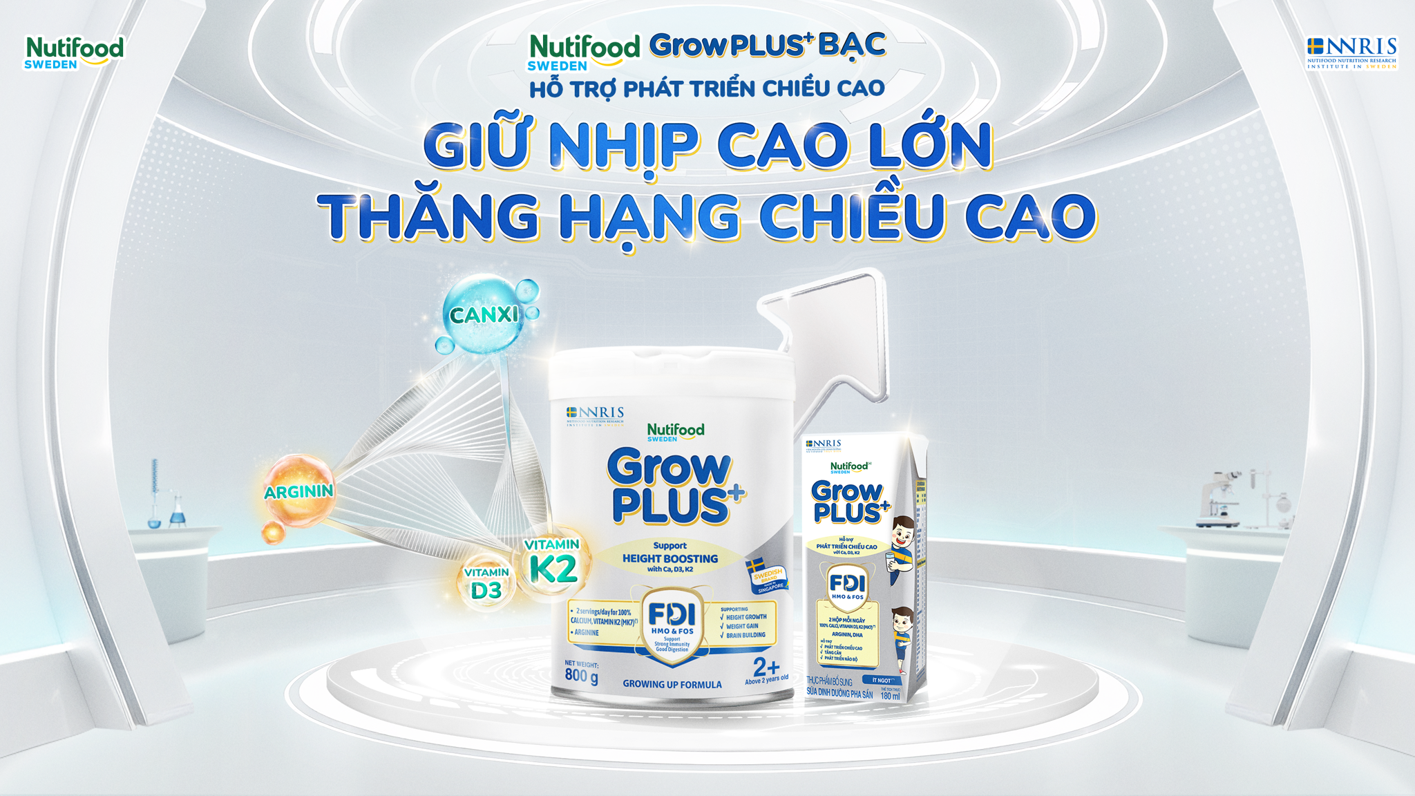 Nutifood GrowPLUS+ Cao Lớn Vượt Trội | Bạc